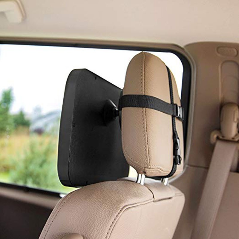 Gương chiếu hậu quan sát ghế sau xe hơi cho bé 30x19cm có đai điều chỉnh tiện lợi