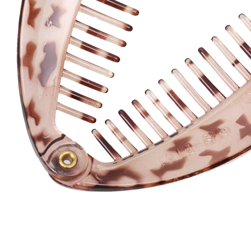 2 Pieces Hair Claw Tail Fish Clip Comb Hair Clip Handles Clamp