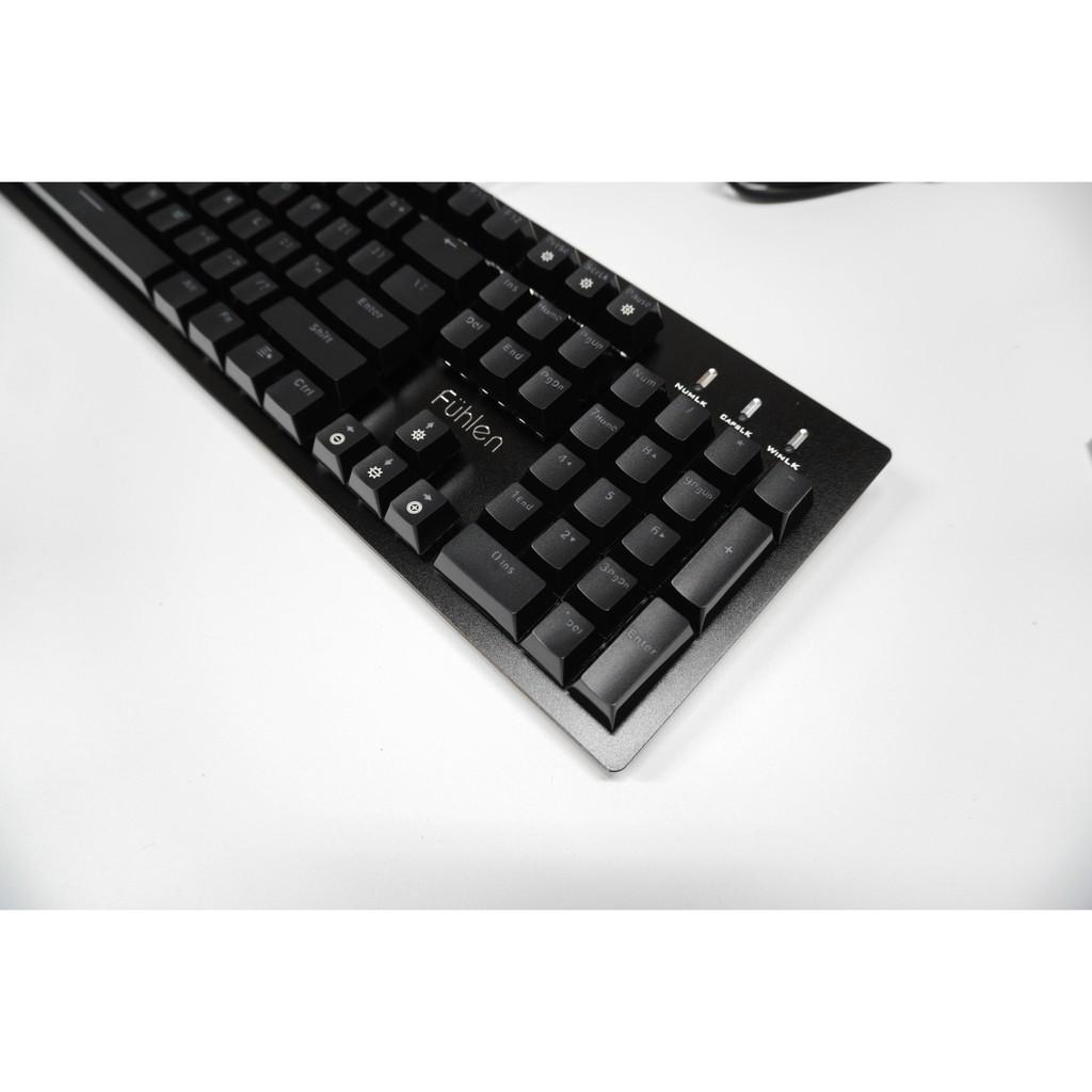 Bàn phím gaming Fuhlen E Eraser Mechanical Blue Switch Black - Hàng Chính Hãng