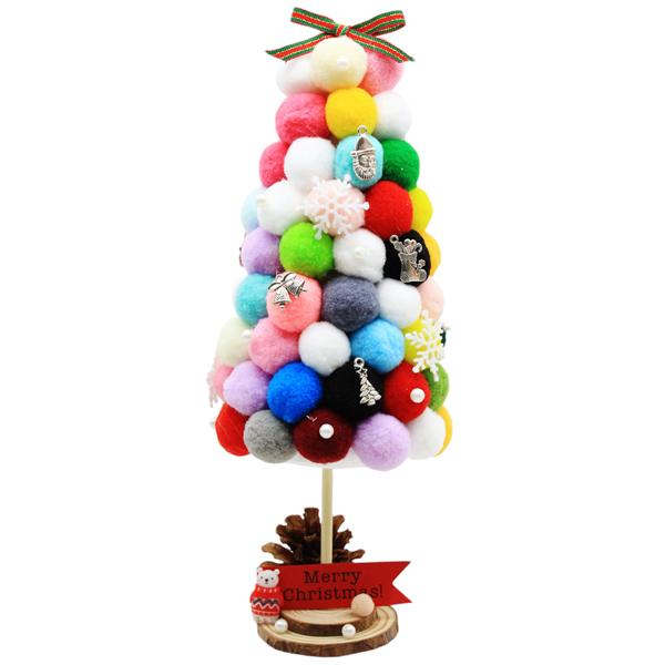 Cây Thông Bông Bi Giáng Sinh 25 - 30 cm - Vinacraft (Mẫu Màu Giao Ngẫu Nhiên)
