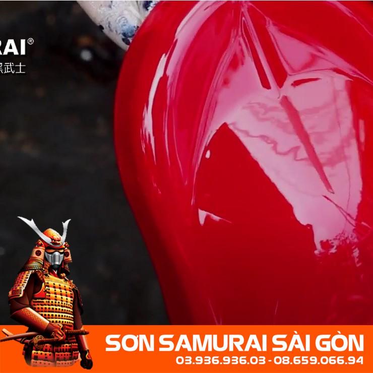 Sơn SAMURAI KUROBUSHI Y279 MÀU ĐỎ chính hãng dành cho xe máy