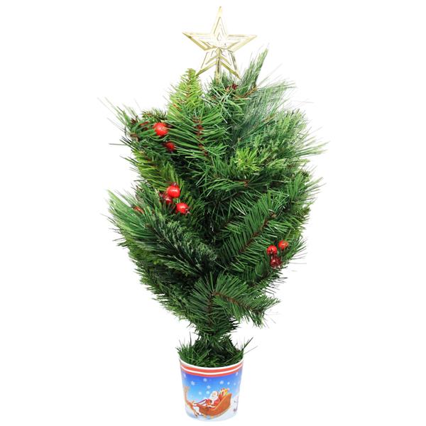 Cây Thông Mini Cước Nở Hoa - Trang Trí Noel 60 cm - Chaang Chiia LP-HN60F-DC-18
