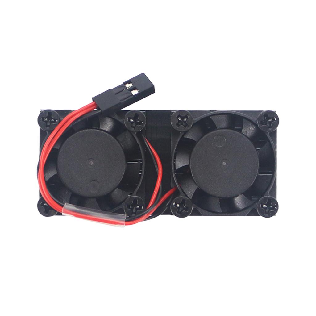 5V 0.3A Fan Cooling System Module with Heatsink for Raspberry Pi 3B/2B/B+, Dual Fan Cooler Fan