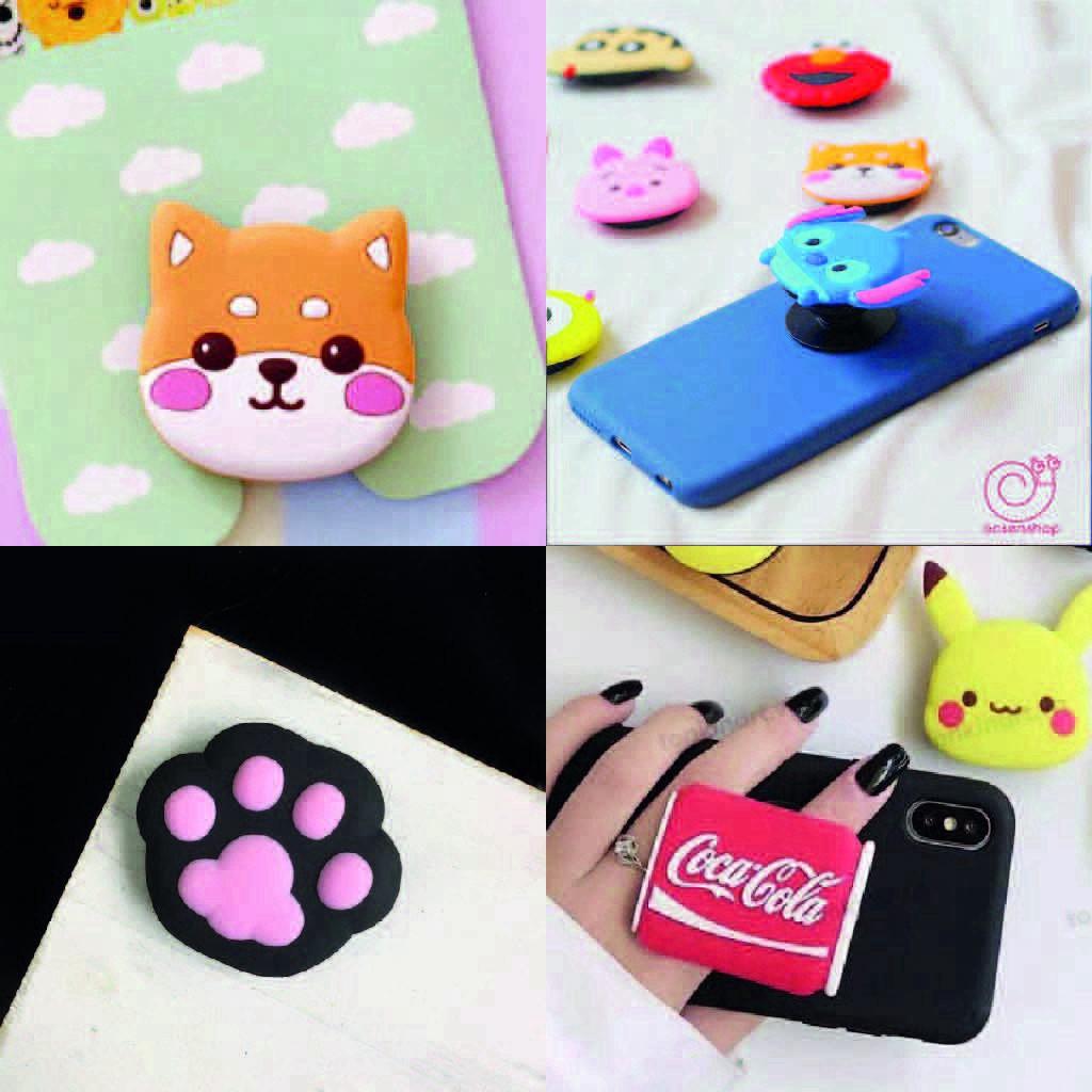 Popsocket Giá Đỡ Silicon Hình Thú 8 Mẫu -3