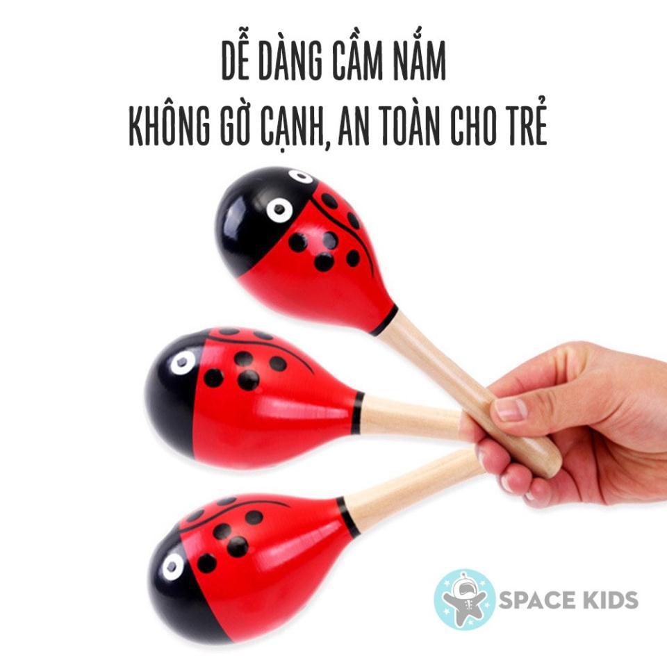 Đồ chơi gỗ Xúc xắc gỗ đầu tròn nhiều màu sắc cho bé