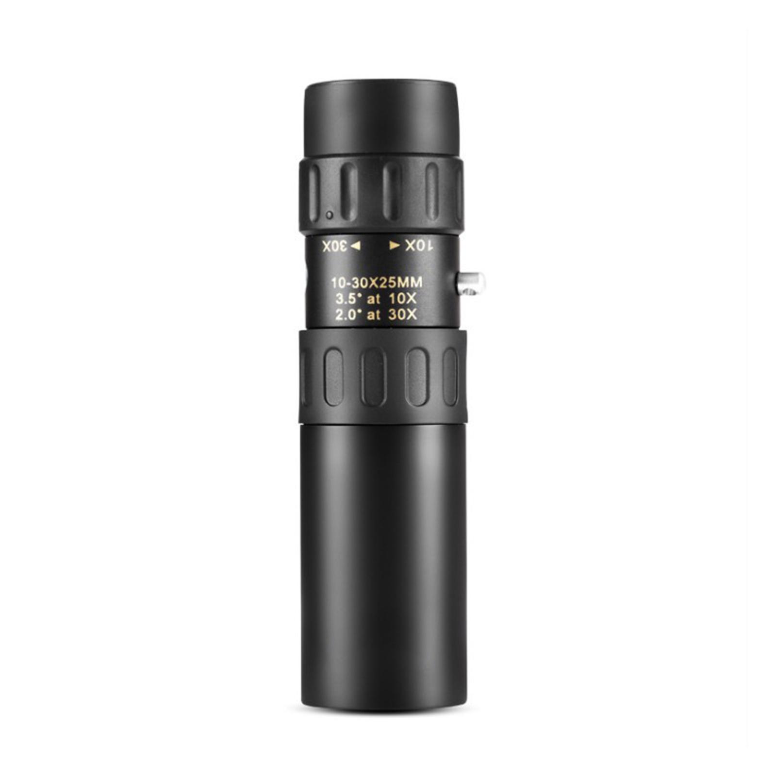 10X-30X Monocular Telescope Compact Portable Telescope with BAK4 Prism FMC Lens Carrying Bag for Concert Sports Events