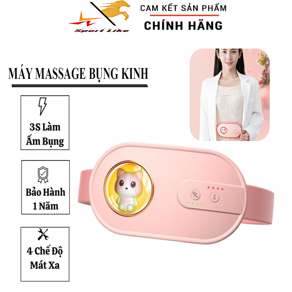 Massage Làm Ấm Bụng Giảm Đau Bụng Đau Lưng Cho Phụ Nữ Đến Kì Hàng Chính Hãng V SportLike, Chườm Nóng Giảm Đau Bụng Kinh