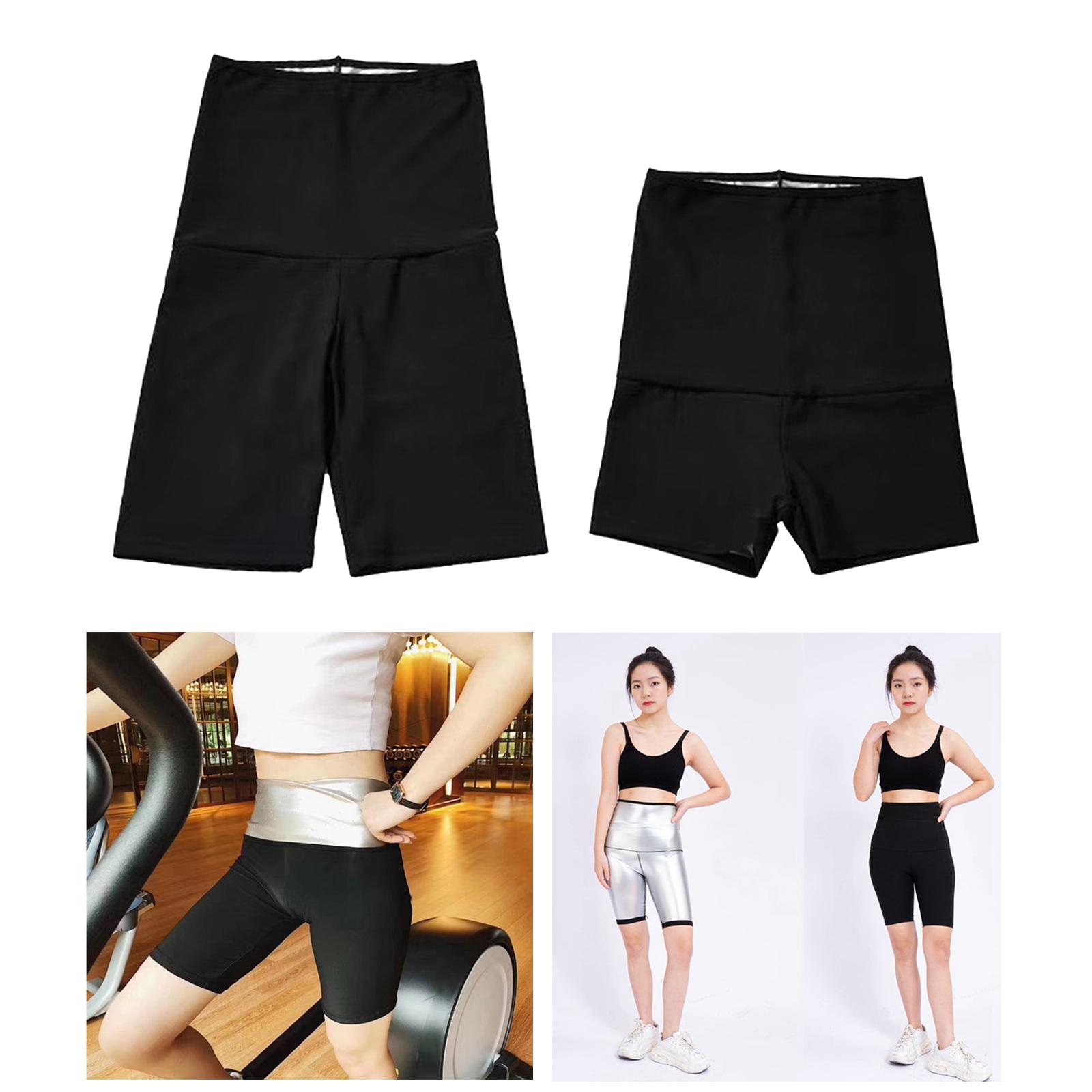 2x Women Sauna Pants Slimming Tummy Gym Summer Thermo Shapewear Shorts