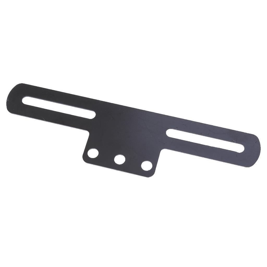 2xMotorcycle License Plate Frame Holder Tail Rear Light Bracket Mount Black