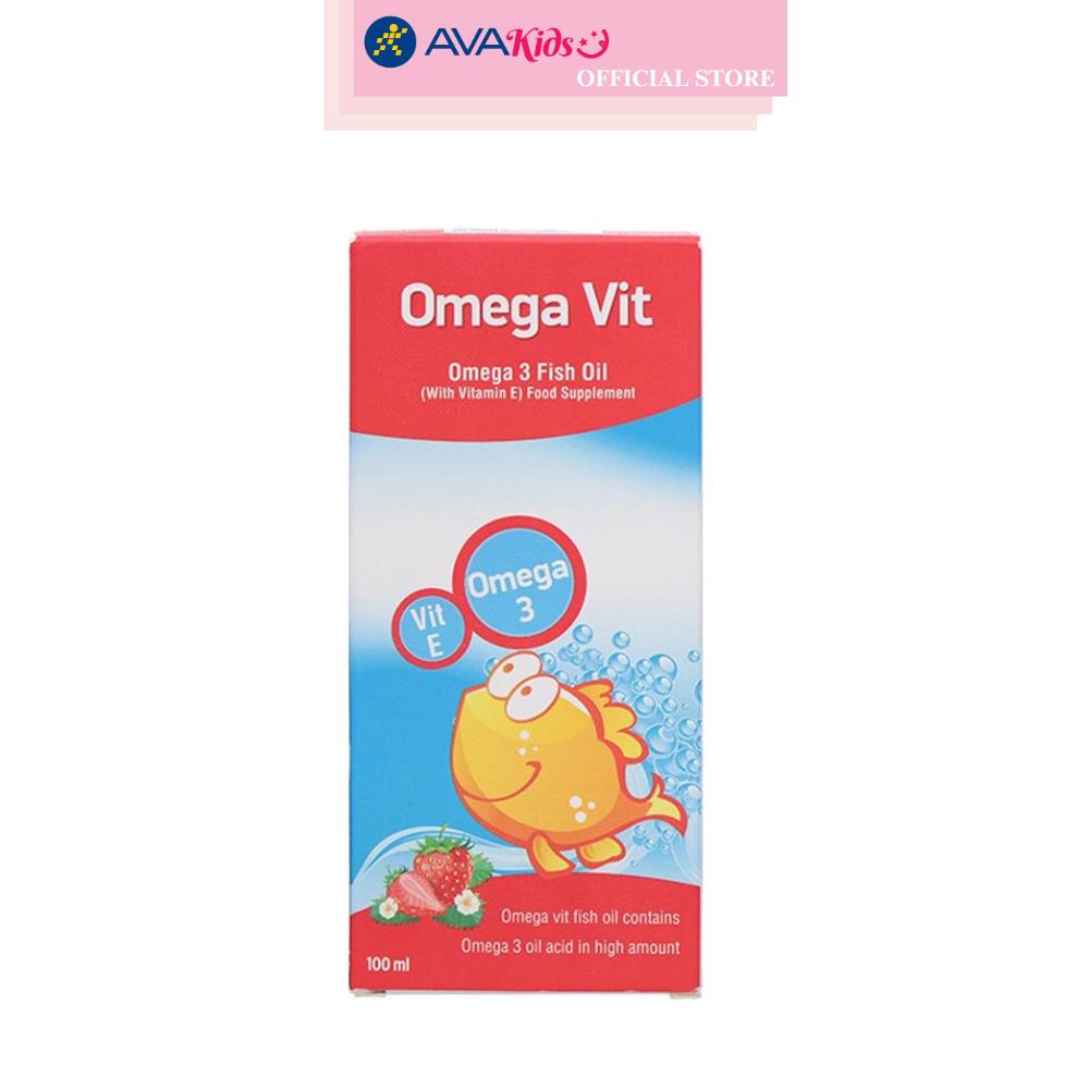Siro dầu cá Omega Vit tốt cho não bộ và mắt 100 ml (từ 0 tháng)