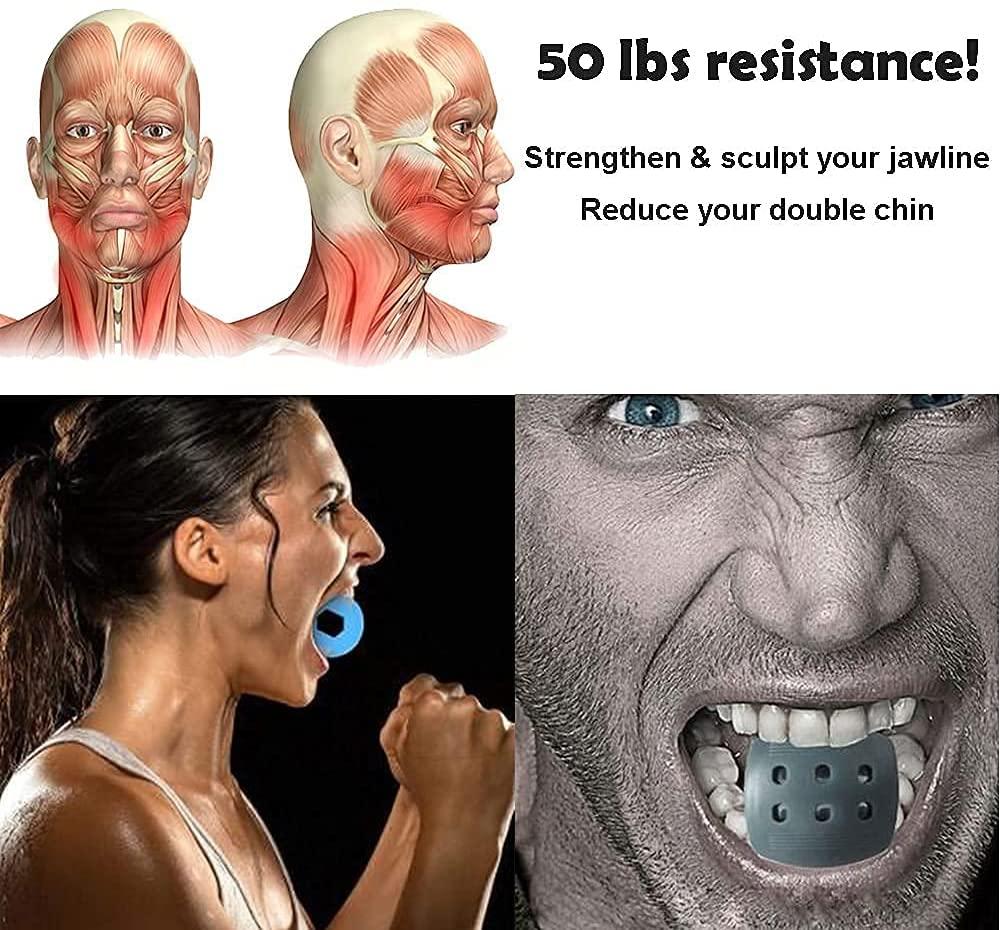 3 Huấn luyện viên Jawline, Jaw Bài tập huấn luyện Jaw Huấn luyện Kiefer Face Straffer Line Line Jawline Persentiser Face Kiefer Face Design Thiết bị để tăng cường và thắt chặt hàm