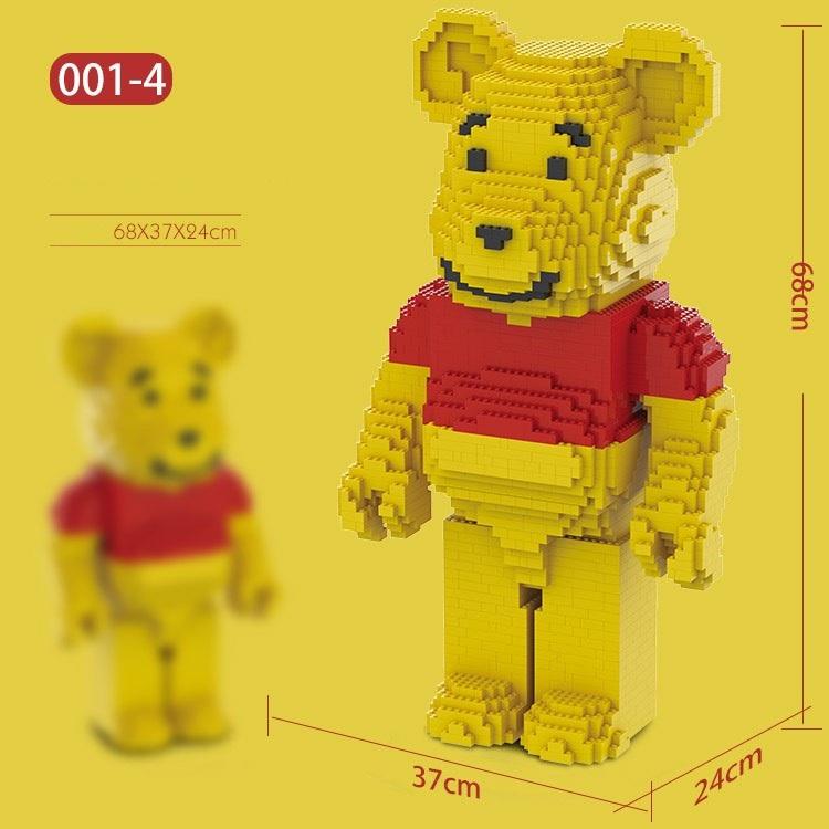 Xếp hình Gấu BearBrick 70cm - 73cm Đồ chơi Xếp hình lắp ráp mô hình cỡ lớn BearBrick ironman SavaKids