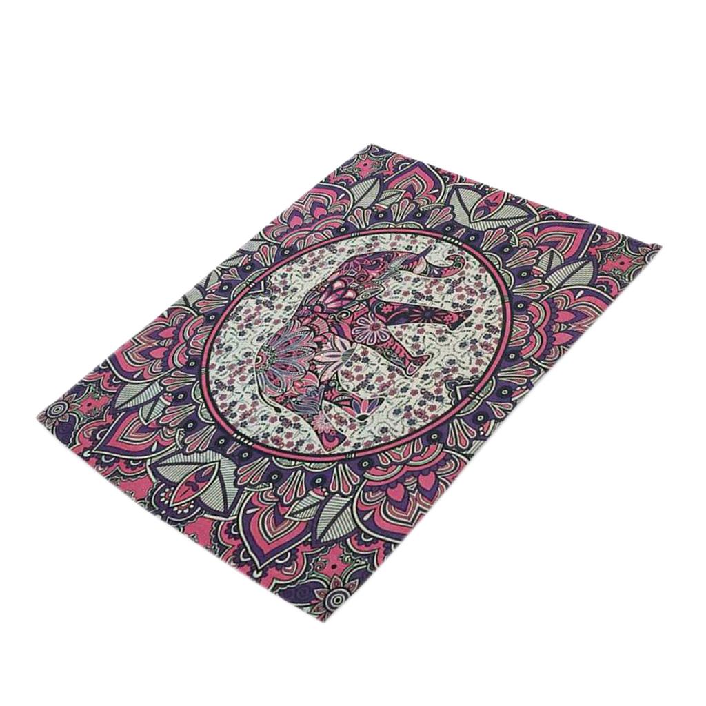 Heat-resistant Placemats Washable Elephant Theme Table Mats Placemats #1