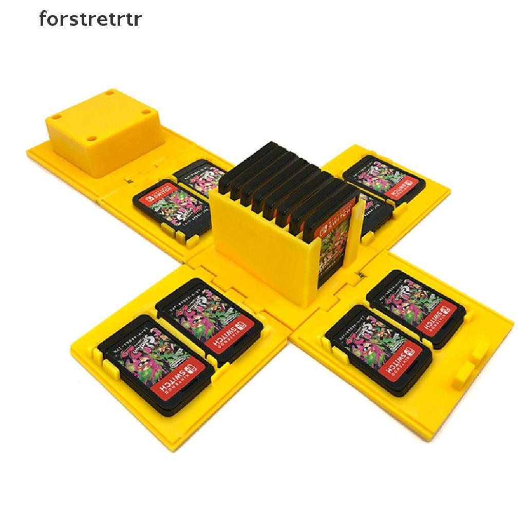 Forstretrtr 16in1 Game Accessorie Portable Case Cover Game Card Box For NS Switch Storage Cartridge Case For Nintendo Switch OLED Cards Holder Box EN