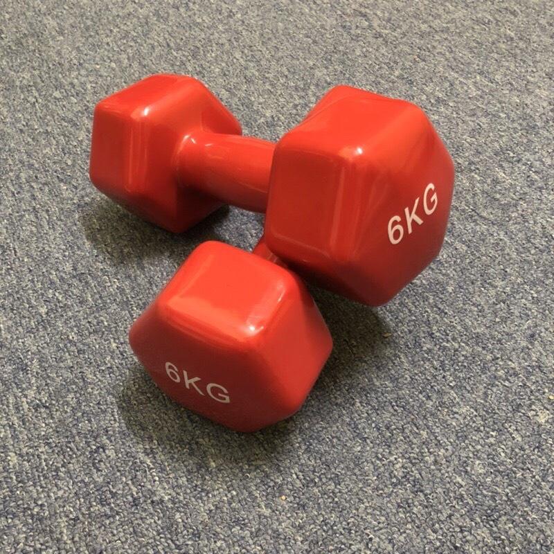 Bộ Tạ Tay Nữ 6kg Bọc Cao Su Tập Gym Màu Ngẫu Nhiên