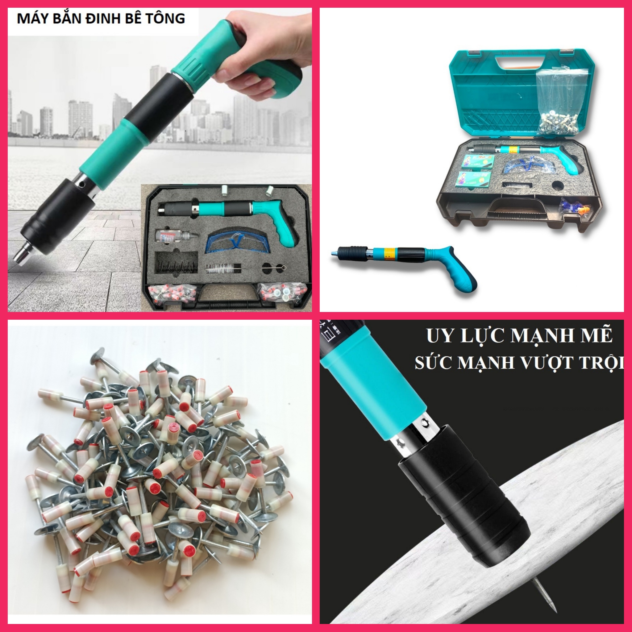MÁY BẮN ĐINH BÊ TÔNG THÔNG MINH KHÔNG ĐIỆN TẶNG KÈM THEO 50 ĐINH LOẠI TỐT