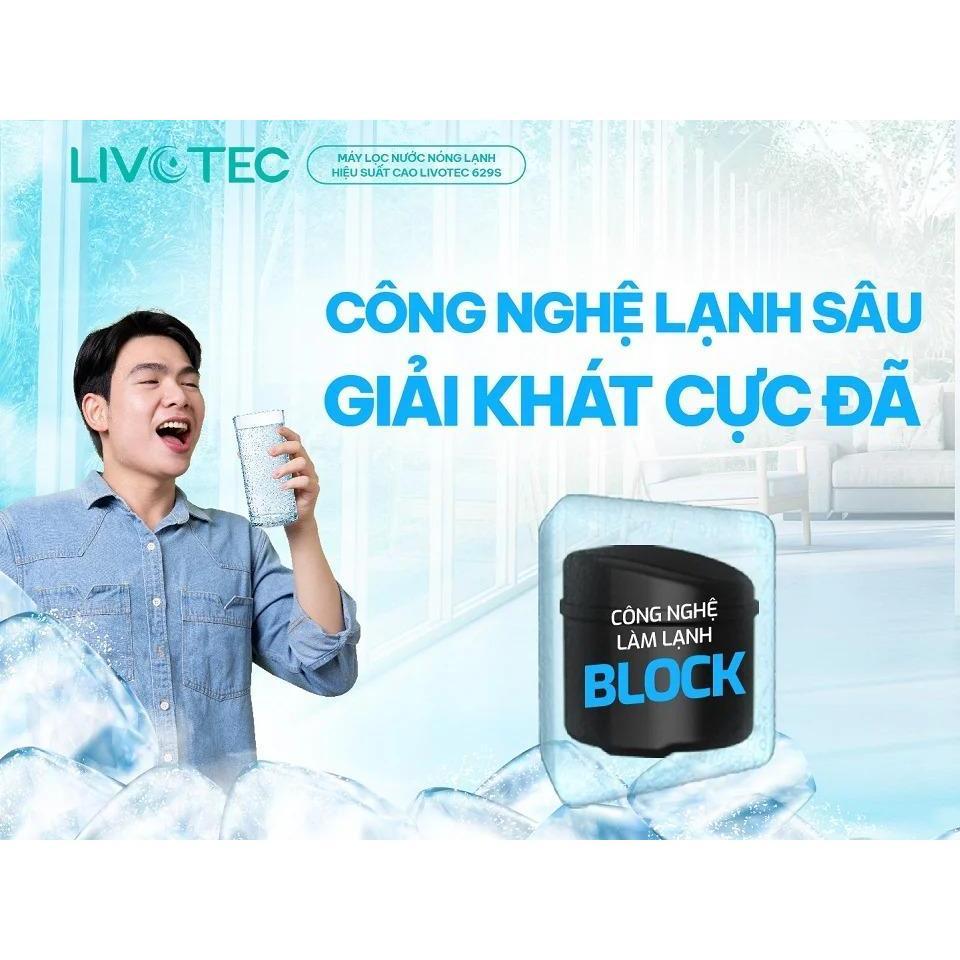 [ TẶNG BỘ LÕI] Máy Lọc Nước RO Nóng Lạnh Livotec 629S, Lọc Sạch Vượt Trội, Bổ Sung Khoáng Chất, - Hàng Chính Hãng