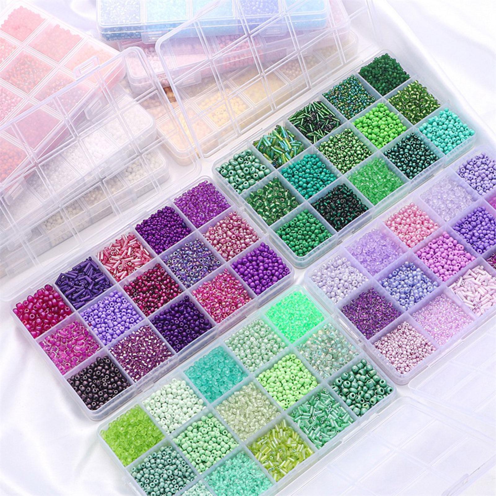 Round Glass Beads for Jewelry Making Spacer Loose Beads for DIY Necklaces Bracelets Accessories