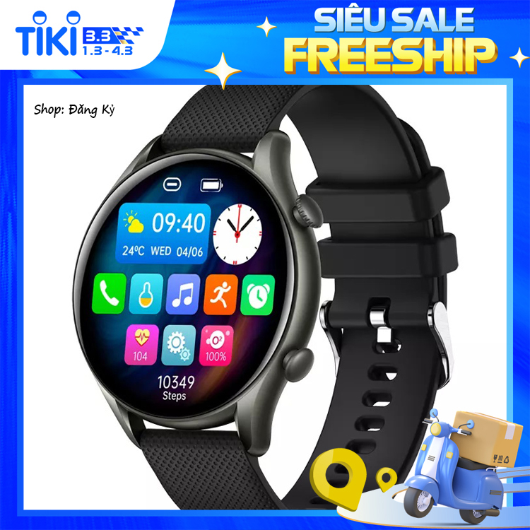 Đồng Hồ Thông Minh SmartWatch Tagobee KT60 Thời Trang Không Thấm Nước.Nhiều Chế Độ Thể Thao/Đo Huyết Áp,Nhịp Tim,Calo,Oxy.Nghe Gọi Hai Chiều.Dành Cho Nam và Nữ. Hàng Chính Hãng