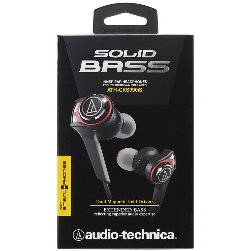 Tai Nghe Có Dây Nhét Tai Audio Technica ATH-CKS990iS Solid Bass - Hàng Chính Hãng