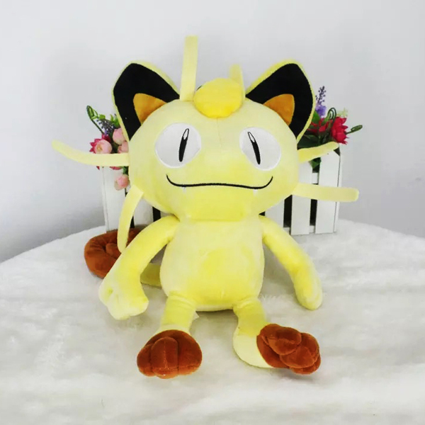 Gấu Bông Pokemon Mèo Meowth Lém Lĩnh (25 Cm) Gb126 (Tặng 1 Đèn Led 8 Bóng Siêu Sáng Cắm Cổng Usb)