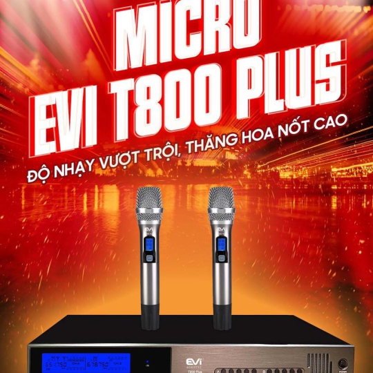 Micro Chuyên Nghiệp EVI T800Plus - Hàng Chính Hãng