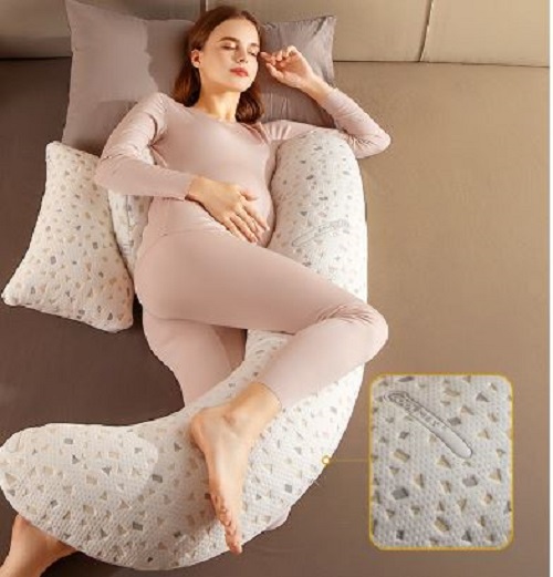 Gối ôm cho bà bầu Chữ U cao cấp 3 trong 1 thay thế dáng cánh tiên, tháo rời dễ dàng sử dụng cho cả mẹ và bé