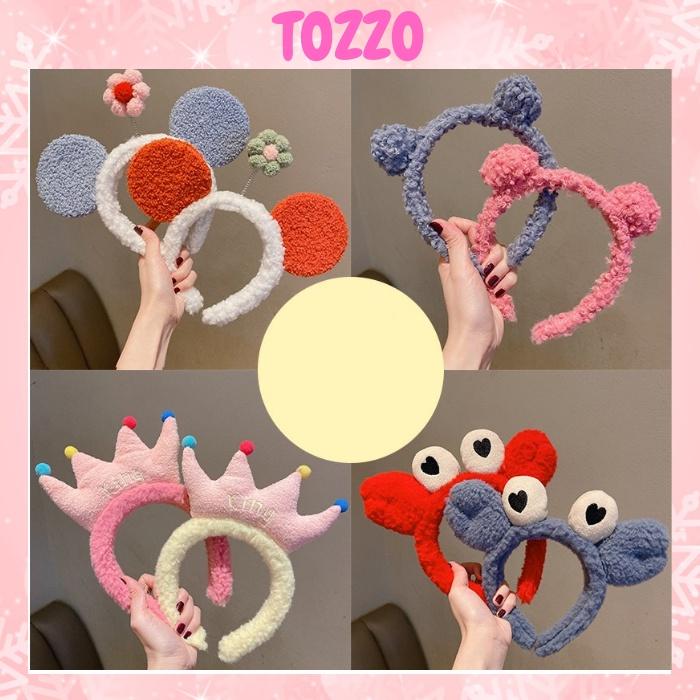 Băng đô rửa mặt TOZZO dành cho nữ trang điểm hình thú cute dễ thương giá rẻ CT02
