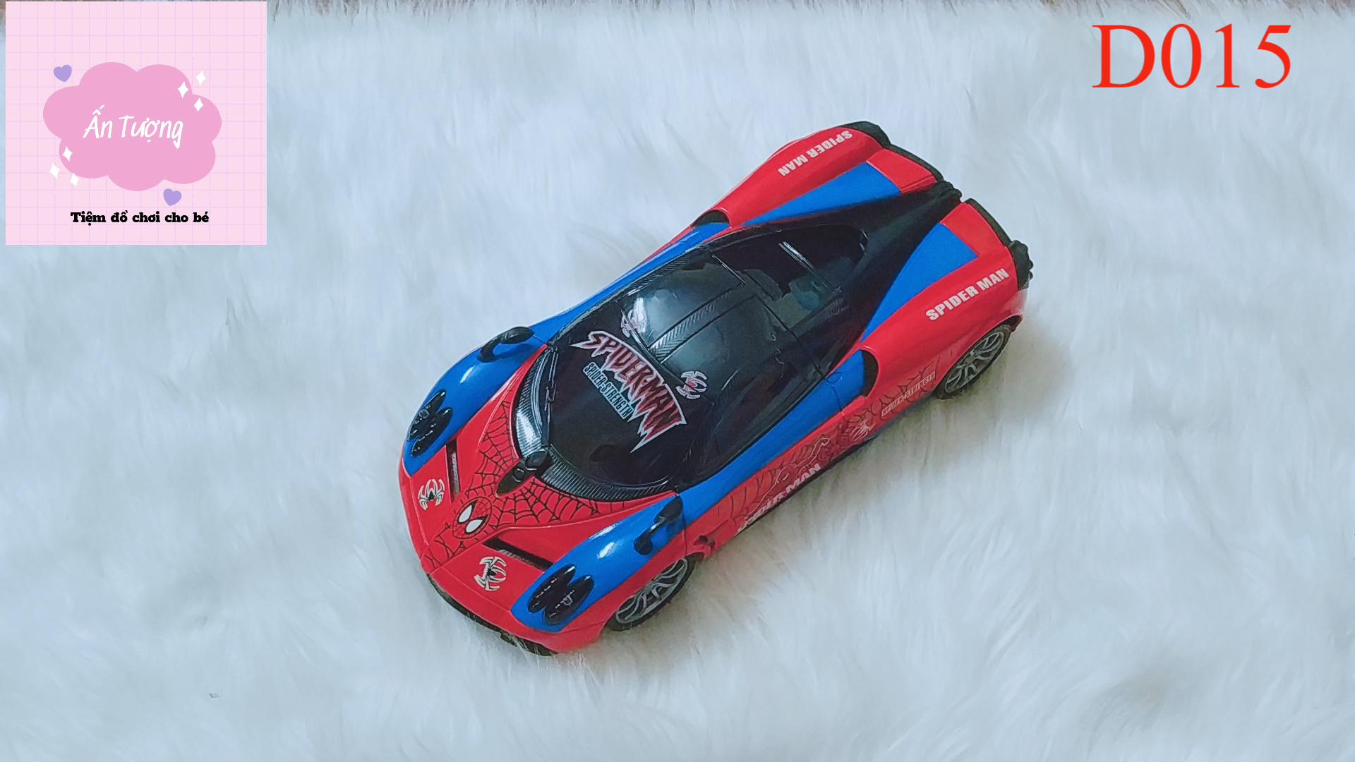 Xe Điều Khiển Từ Xa người Nhện, spider man, Điều Khiển Từ Xa cao cấp full phụ kiện