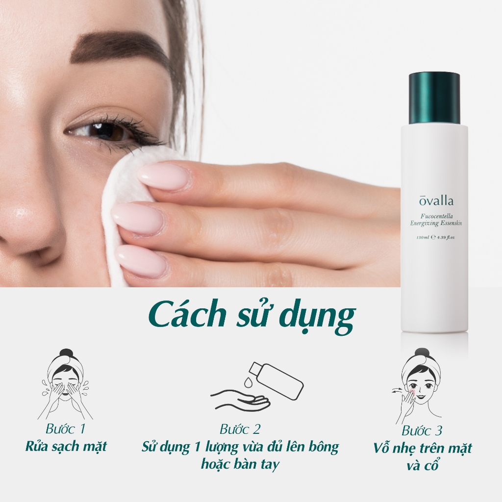 Nước Thần Dưỡng Ẩm Da OVALLA Giúp Cân Bằng Độ Ẩm, Phục Hồi Và Làm Dịu Da Nhanh Chóng (Chai 130ml)