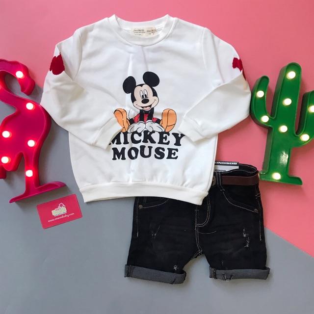ÁO HODDIES MICKEY BÉ TRAI BÉ GÁI