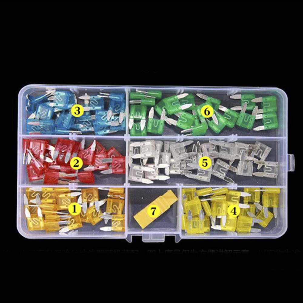 Bộ 120 Cầu Chì Mini Cho Xe Hơi Xe Tải size S: 17x10mm