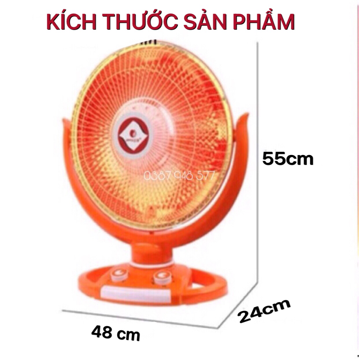 Đèn sưởi ,Quạt sưởi ấm mùa đông cho bé ,bóng halogen và bóng dạng than ,hình nón công suất 500W -1000W -giao ngẫu nhiên