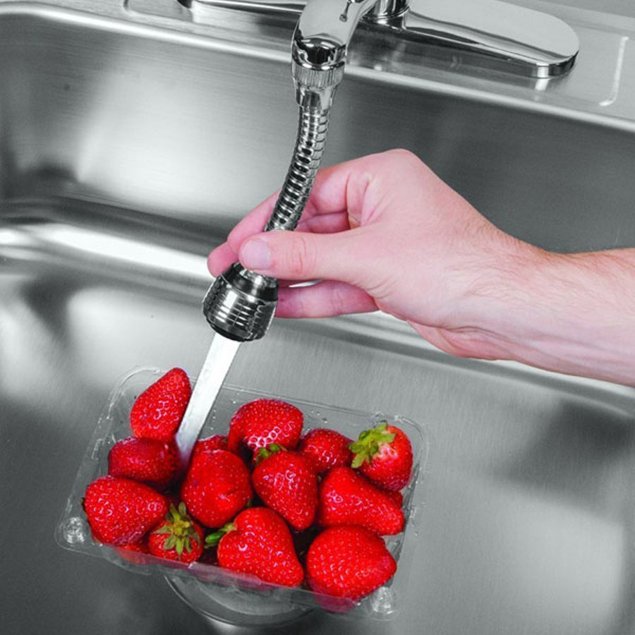 Vòi rửa tăng áp inox xoay 360 độ thông minh