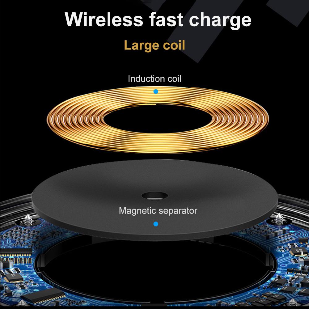 Sạc điện thoại không dây có thể điều chỉnh. Thay thế cho iphone HUAWEI SAMSUNG Xiaomi-Màu trắng