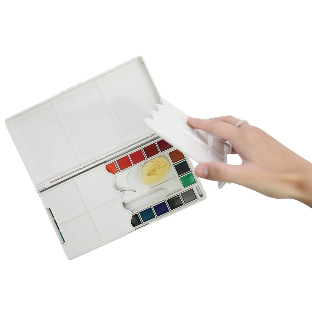 WATER COLOUR HALF PAN SET 24M MONT MARTE