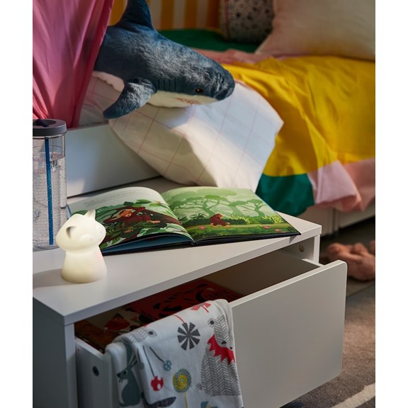 VENUS, Hộc tủ giường lưu trữ đồ dùng lưu động , Phong cách Bắc Âu, 62x62x35cm