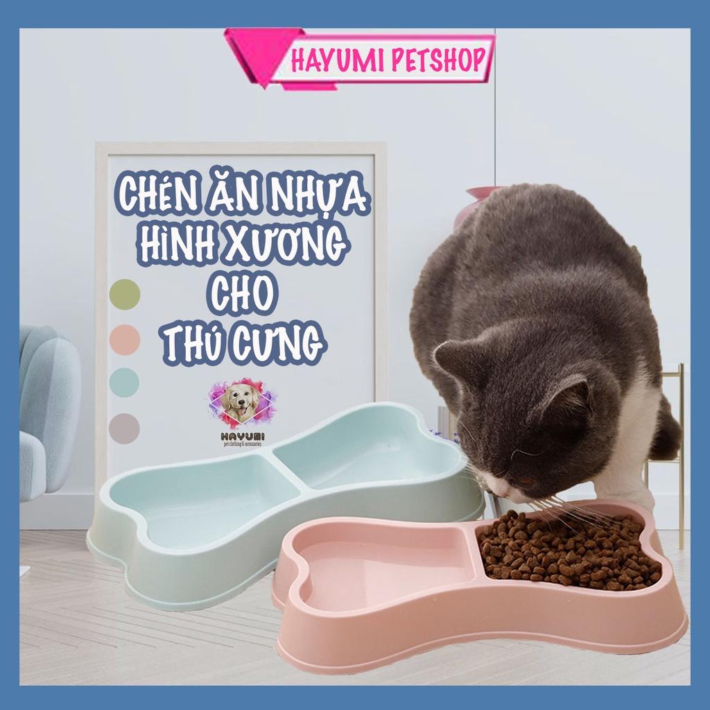 CHÉN NHỰA ĐÔI HÌNH KHÚC XƯƠNG DÀNH CHO THÚ CƯNG