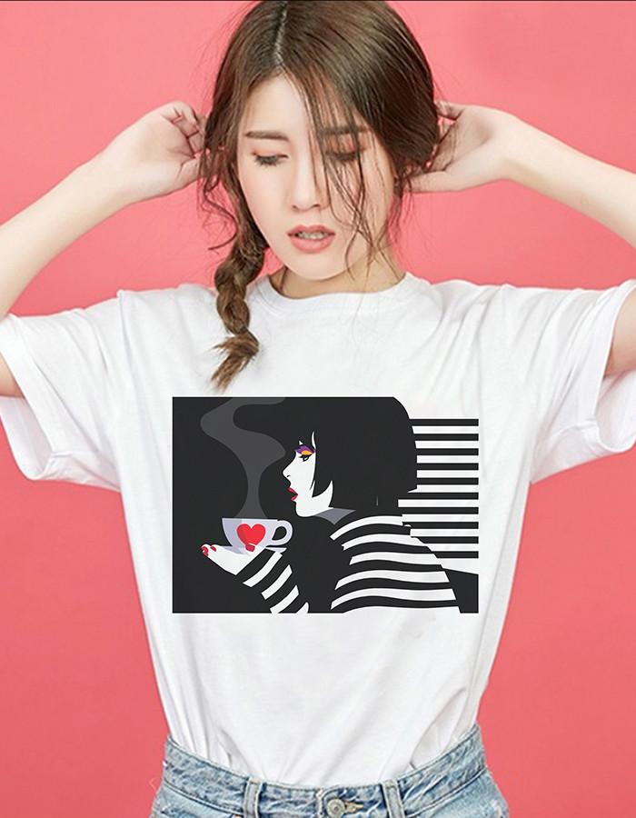 Áo Thun Nữ Du Lịch In Hình Cô Gái siêu đẹp - ATCG001 - Sợi tổng hợp - XXL