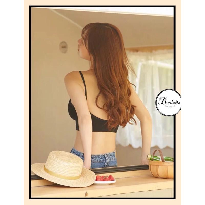 Áo bra ulzzang hở lưng cá tính - Áo lót không gọng thun gân phong cách năng động A367