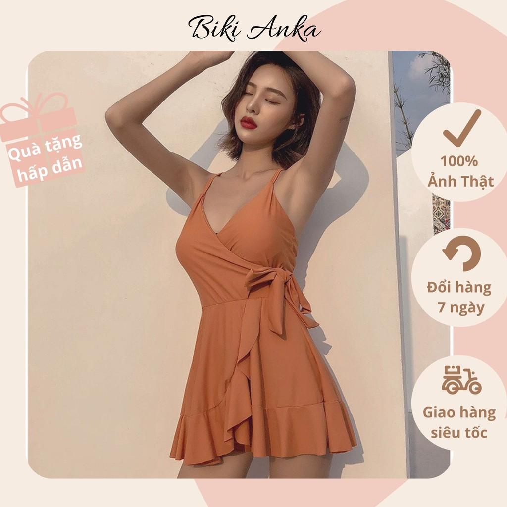 Bikini Bộ Đồ Bơi Liền Thân Bigsize Quần Váy Xòe Kín Đáo (hàng đẹp