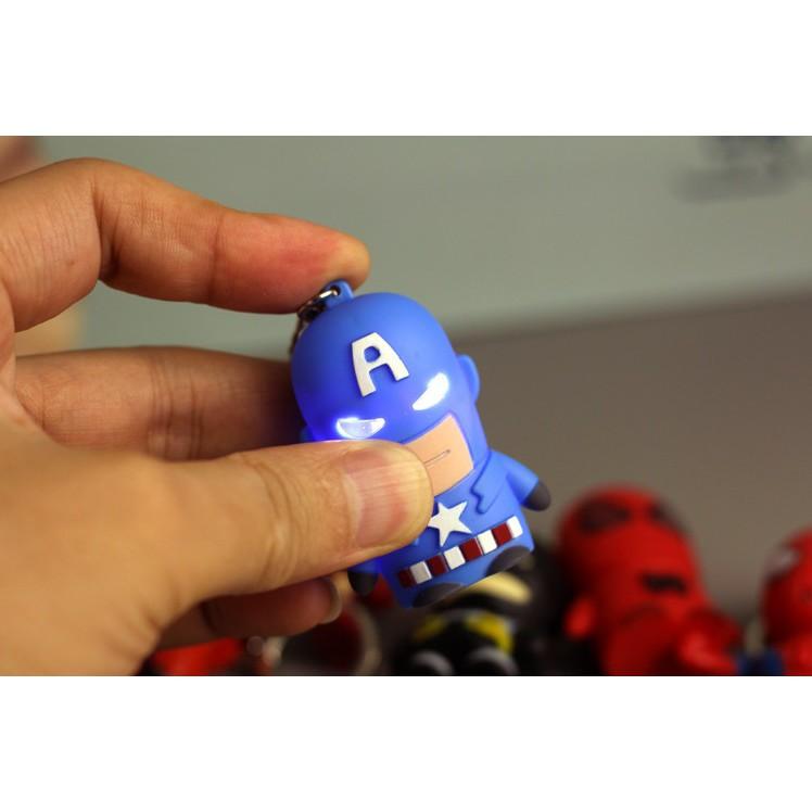Hot Móc khóa Marvel Avenger phát sáng bản đẹp chất liệu nhựa cao cấp cực hót