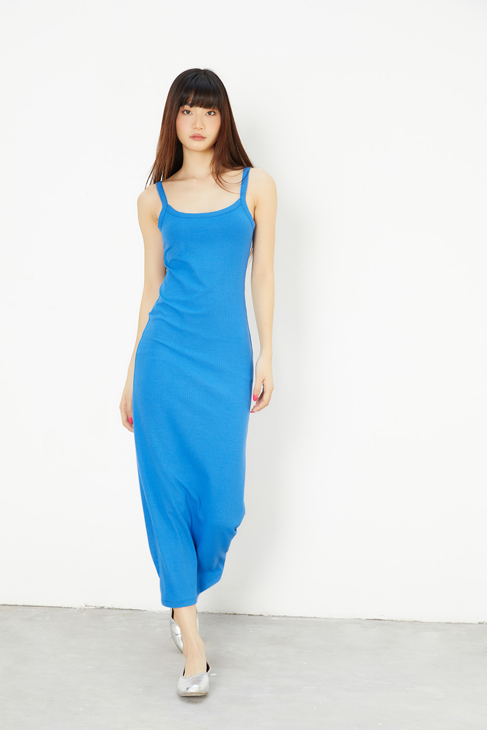 DOTTIE - Đầm thun midi hai dây - D0471