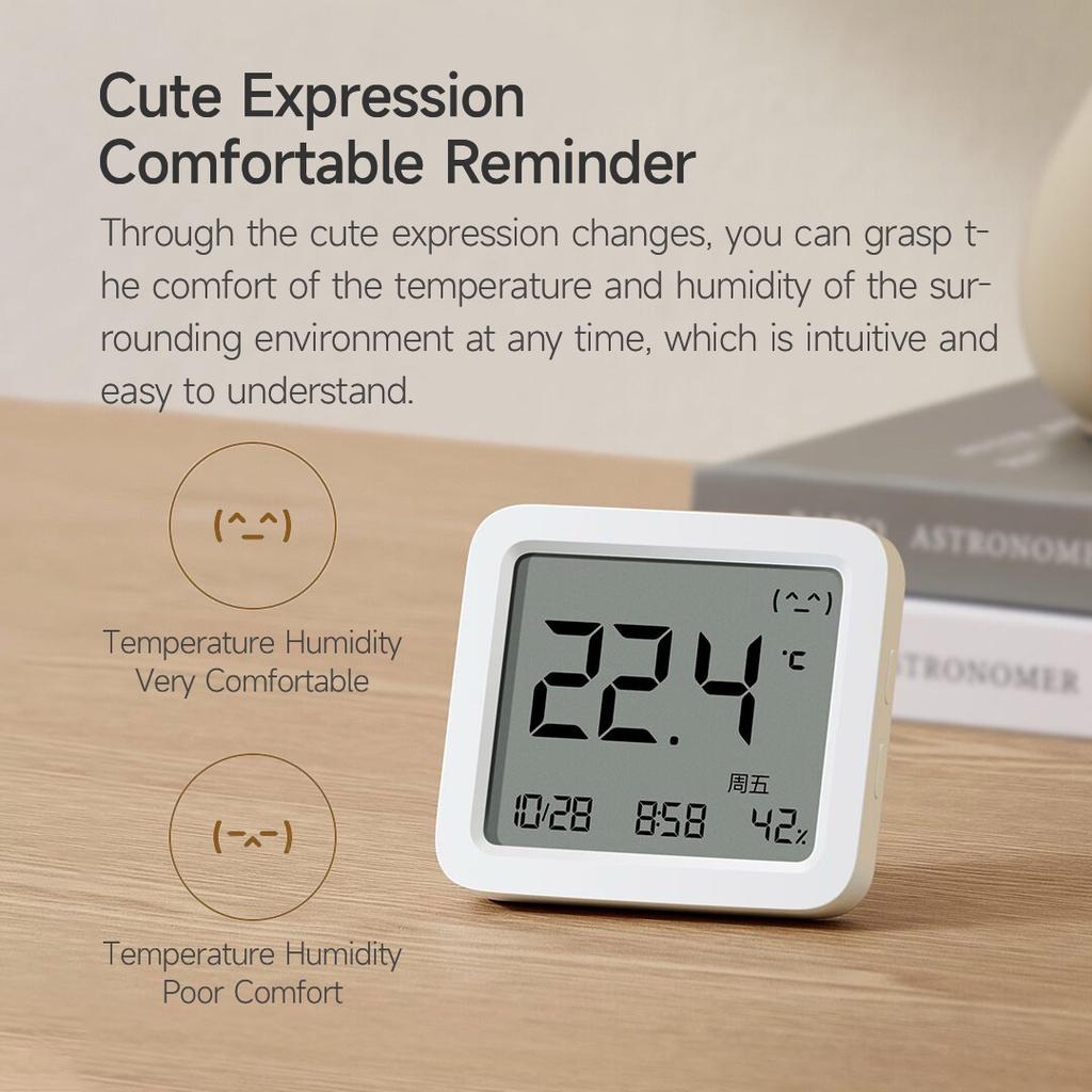Máy Đo Nhiệt Độ Và Độ Ẩm Thông Minh 3 Cấp Độ Chính Xác Cao Màn Hình LCD Với Màn Hình LCD Hiển Thị Ngày Và Độ Ẩm Ngày Tháng Xiaomi Youpin Mijia