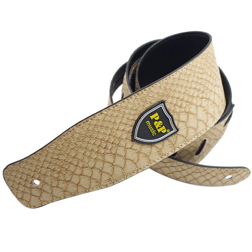 Durable PU Leather Strap Belt for Guitar Bass Musical Instrument Accessory