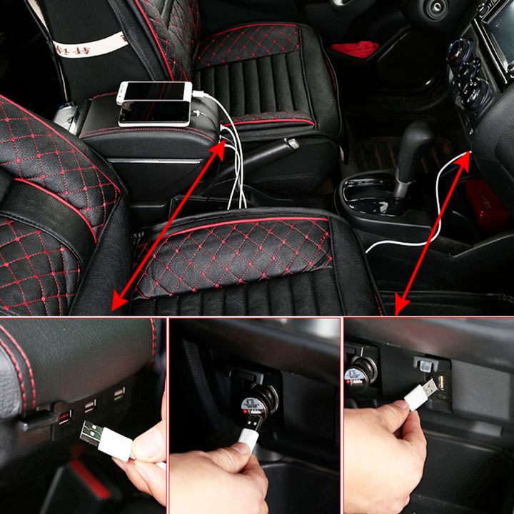Hộp tỳ tay dành cho xe hơi Daewoo Gentra và Chevrolet Aveo tích hợp 7 cổng USB DUSB-GTRA