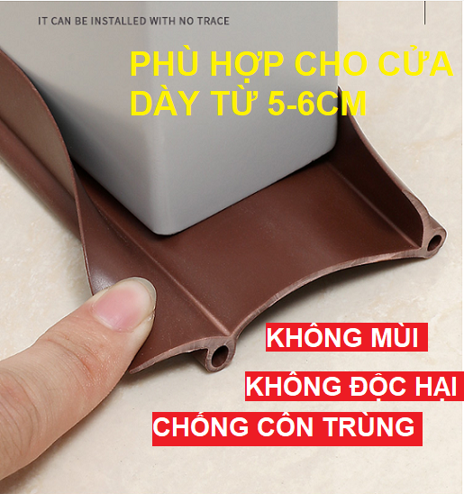 Ron chặn cửa chữ U chống côn trùng cách nhiệt Nẹp cao su đúc thế hệ mới chặn khe cửa GD649-RonU