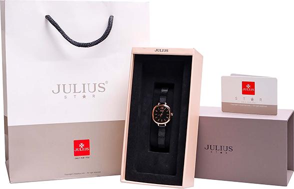Đồng Hồ Nữ Dây Thép Không Gỉ Julius Star JS-026D (Đen)