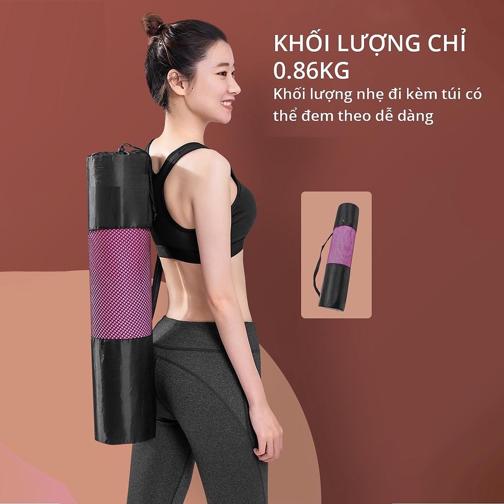 Thảm tập yoga định tuyến chất liệu cao cấp chống trơn trượt - chính hãng dododios