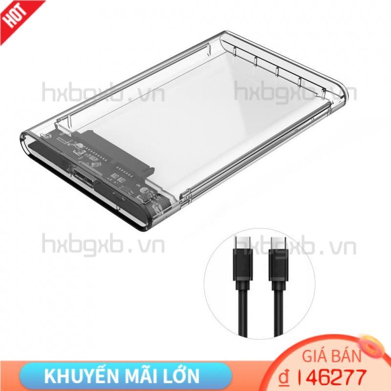Hộp ổ cứng HDD Type C tốc độ cao 2.5 inch trong suốt